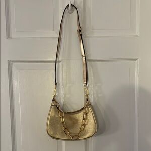 Michael Kors Gold Chain Shoulder Bag